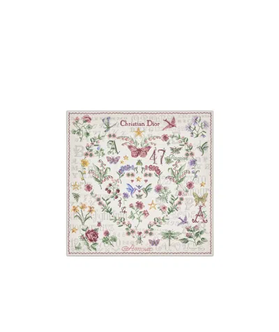 Dior Pattern Scarf In White