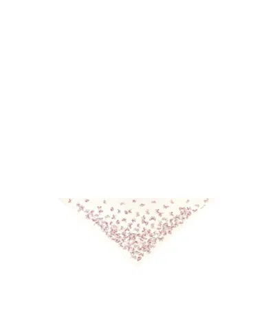 Dior Pattern Scarf In White