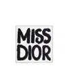 Dior Pattern Silk Scarf In Black