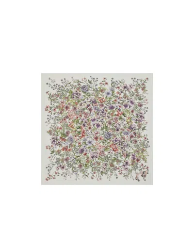 Dior Pattern Silk Scarf In Gray