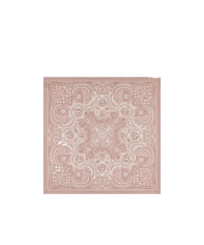 Dior Pattern Silk Scarf In Nude