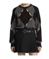 Dior Pattern Sweater In Black