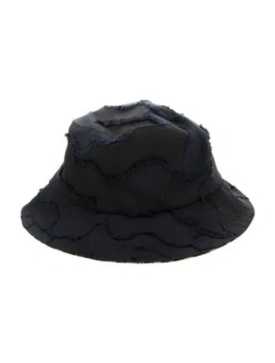 Pre-owned Dior Patterned Bucket Hat In Blue