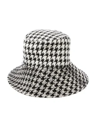 Pre-owned Dior Patterned Bucket Hat. In White