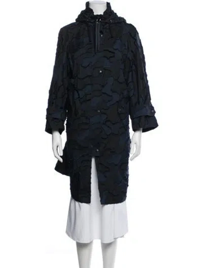 Pre-owned Dior Patterned Coat In Blue