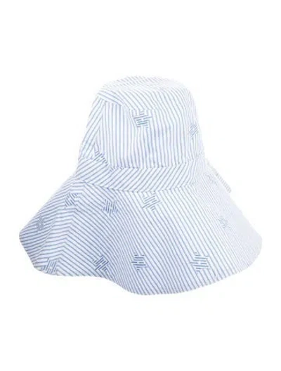 Pre-owned Dior Patterned Hat In Blue