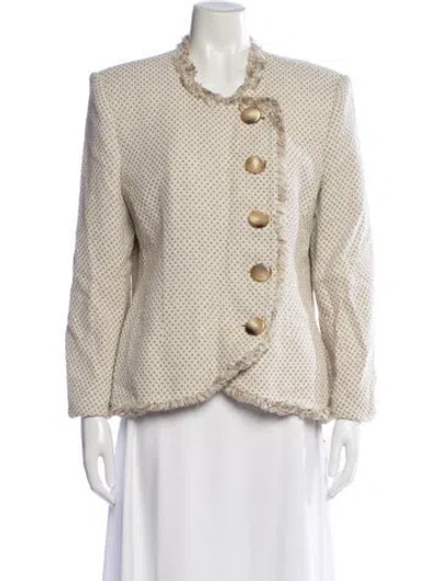 Pre-owned Dior Patterned Jacket In Neutrals