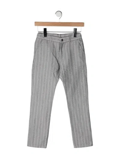 Pre-owned Dior Kids' Patterned Jeans In Grey