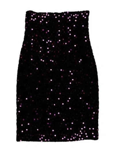 Pre-owned Dior Patterned Mini Dress In Black