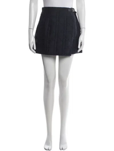 Pre-owned Dior Patterned Mini Shorts In Blue