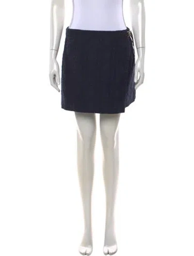 Pre-owned Dior Patterned Mini Shorts W/ Tags In Blue