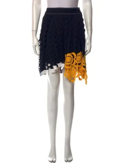 Pre-owned Dior Patterned Mini Skirt In Black