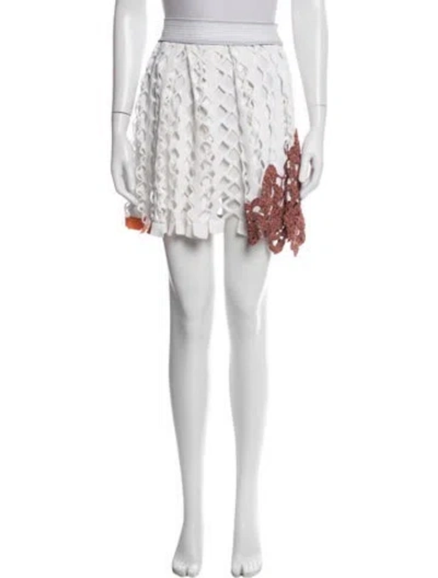 Pre-owned Dior Patterned Mini Skirt In Neutrals