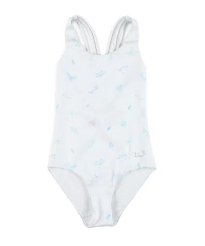 Dior Patterned One-piece Swimsuit In Black