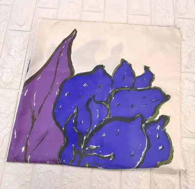 Dior Patterned Scarf In Blue