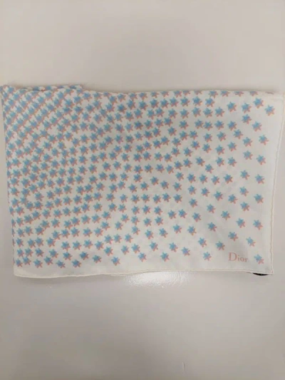 Dior Patterned Scarf In Gray
