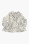 Dior Patterned Stretch Denim Jacket With Logoed Buttons