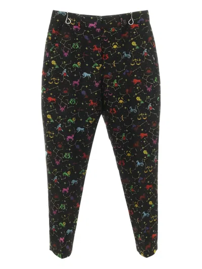 Pre-owned Dior Patterned Trousers In Black