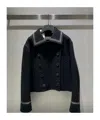 Dior Double-breasted Jacket In Black