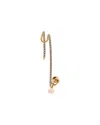 Dior Pearl Crystal Clair D Lune Earring (authentic Pre-loved) In Gold