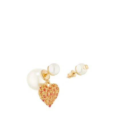 Dior Pendant Earrings In White