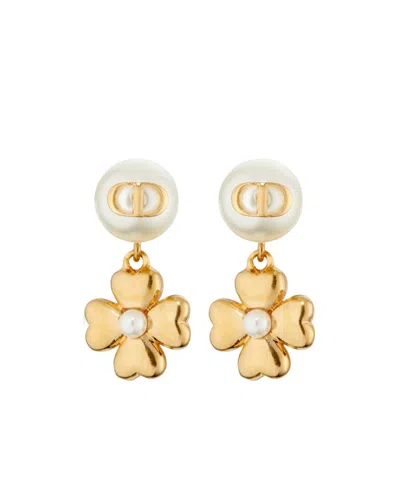 Dior Pendant Earrings In Yellow