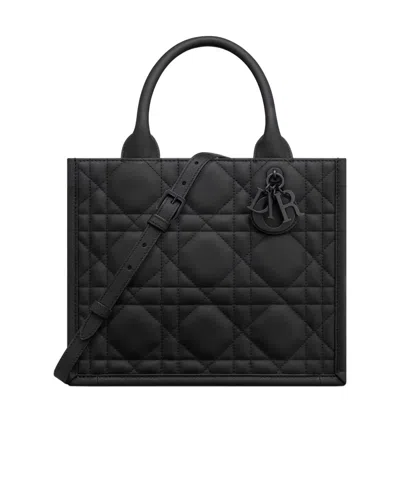 Dior Pendant Shoulder Bag In Black