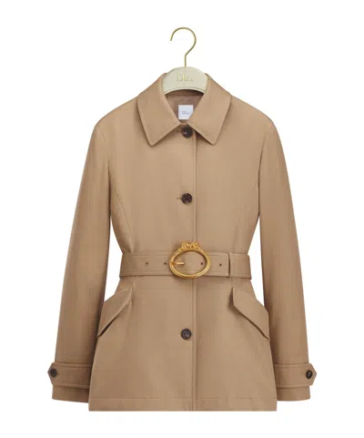 Dior Peplum Jacket In Brown