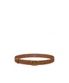 Dior Perforated Belt In Brown