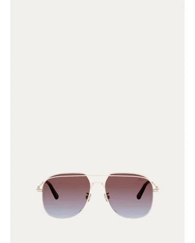 Dior Petit Cd A1u 56mm Square Sunglasses In Gold
