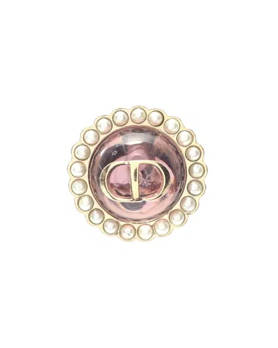Dior Petit Cd Baroque Earrings (authentic Pre-loved) In Gold