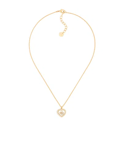 Dior Petit Cd Baroque Necklace In Gold