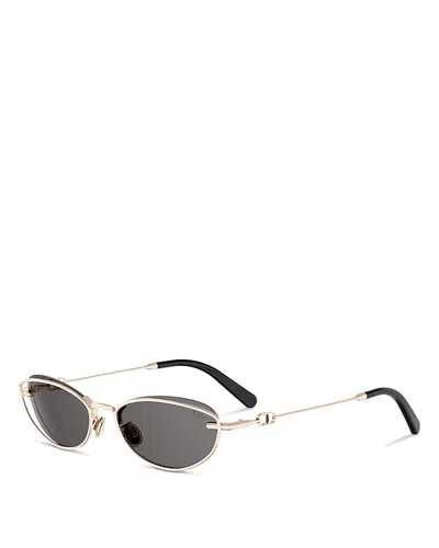 Dior Petit Cd Cat Eye Sunglasses, 53mm In Gold