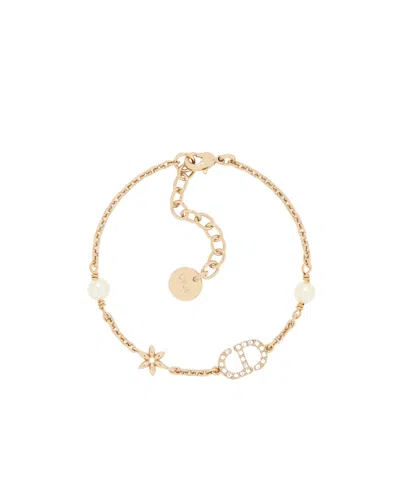 Dior Petit Cd Daisy Bracelet In Gold