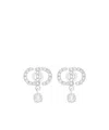 Dior Petit Cd Earrings In Metallic