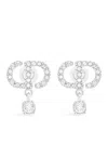 Dior Petit Cd Earrings In Silver