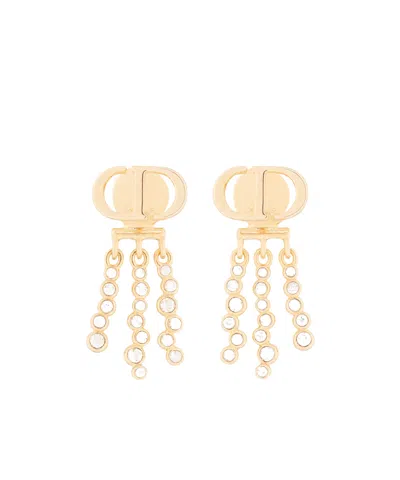 Dior Petit Cd Earrings In Yellow