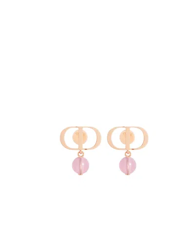Dior Petit Cd Earrings In Yellow