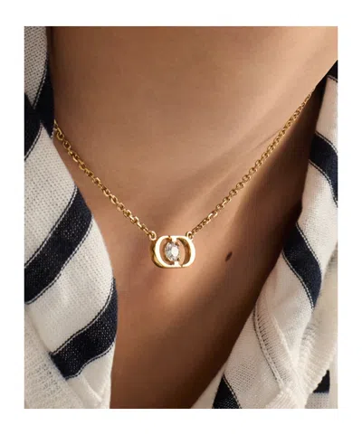 Dior Petit Cd Jolie Necklace In Gold