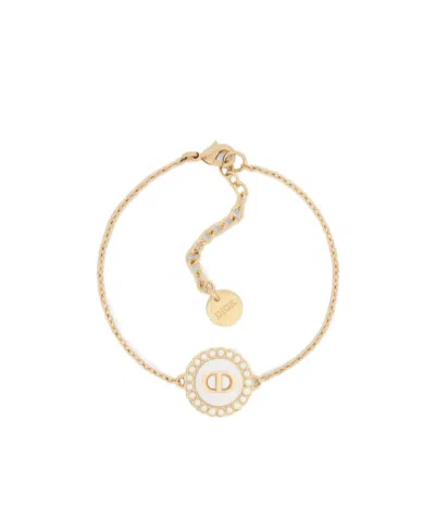 Dior Petit Cd Logo Bracelet In Yellow