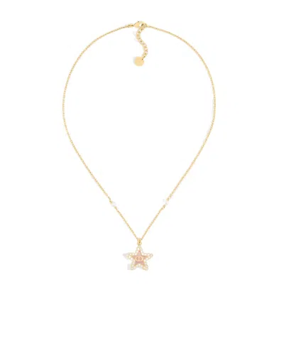 Dior Petit Cd Lucky Baroque Necklace In Yellow