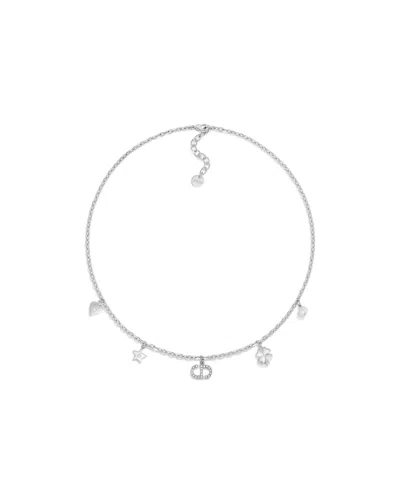 Dior Petit Cd Lucky Charms Necklace In White