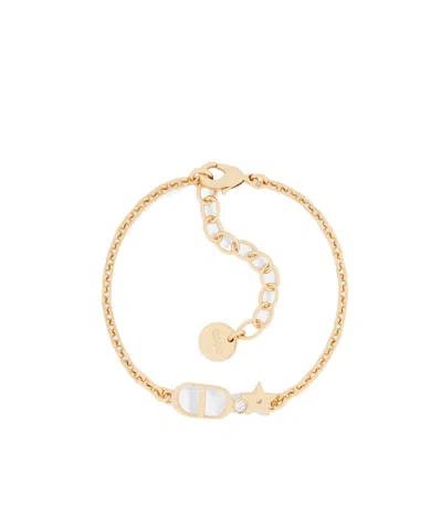 Dior Petit Cd Lucky Star Bracelet In Gold