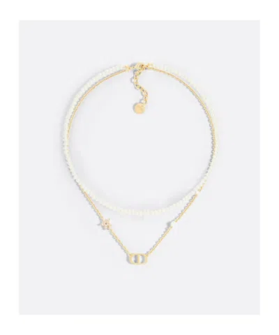 Dior Petit Cd Necklace In White