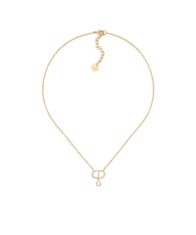Dior Petit Cd Necklace In Yellow