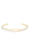Dior Petit Cd Rigid Bracelet With Gold-coloured Finish In Gold