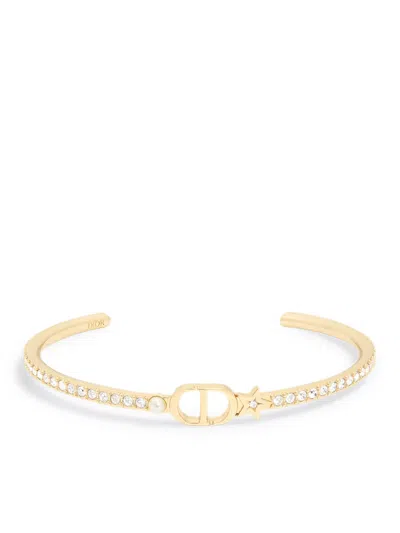 Dior Petit Cd Rigid Bracelet With Gold-coloured Finish