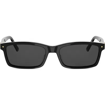 Dior Petit Cd S1i 54mm Rectangular Sunglasses In Black