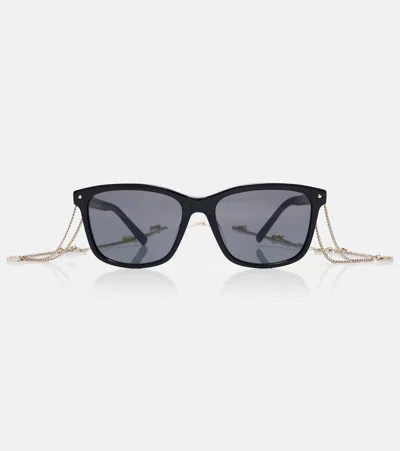 Dior Petit Cd S1i Square Sunglasses In Black