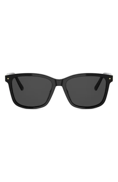 Dior Petit Cd S2i 54mm Rectangular Sunglasses In Black